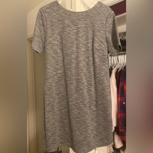 ON grey twill short sleeve mini dress